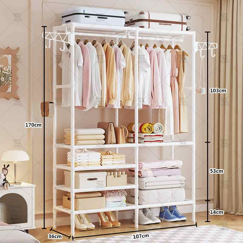 Garment Rack Shelf Rack Freestanding Multi-tier Simple — closet organizer wholesale pick on ClosetCraft