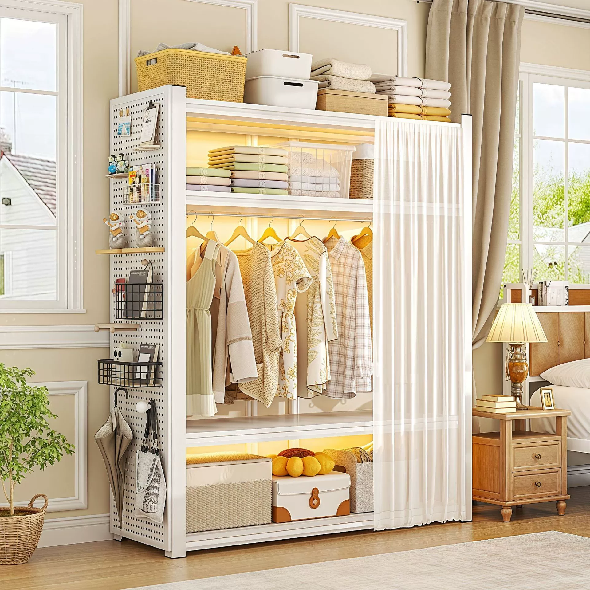 Wardrobe Closet Wardrobe Renter-friendly Shelving Unit Simple — closet organizer wholesale pick on ClosetCraft