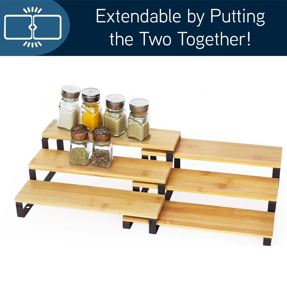 Storage Rack Spice Rack Multi-tier Desktop Bamboo — closet organizer wholesale pick on ClosetCraft