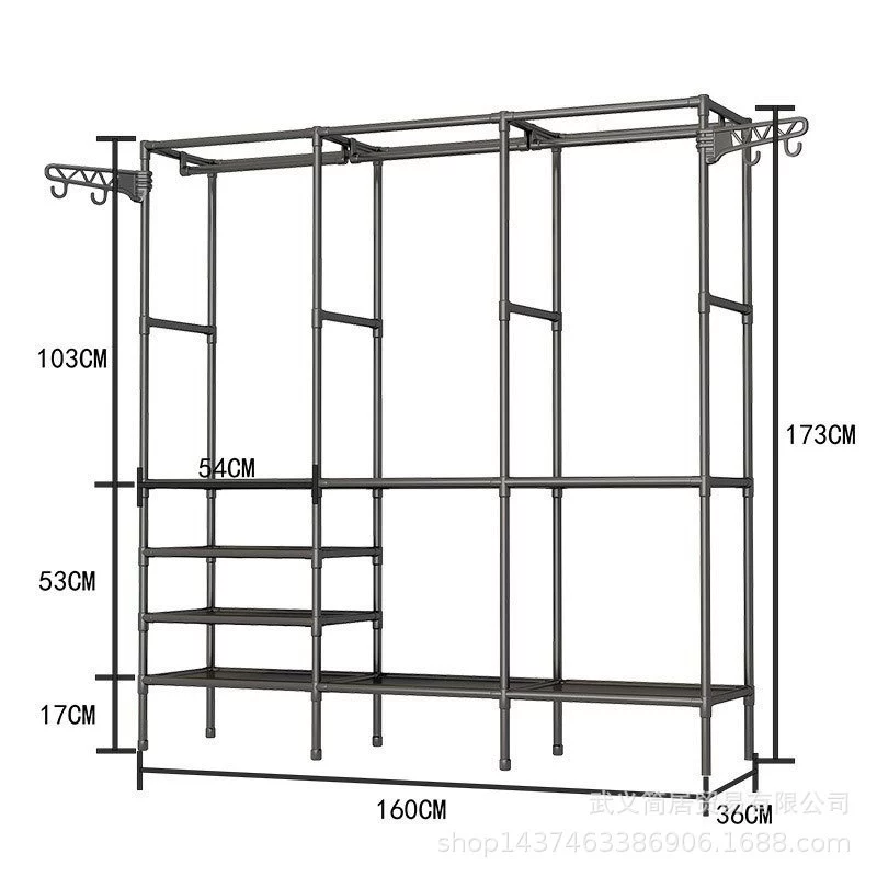 Garment Rack Shelf Rack Freestanding Multi-tier Simple — closet organizer wholesale pick on ClosetCraft