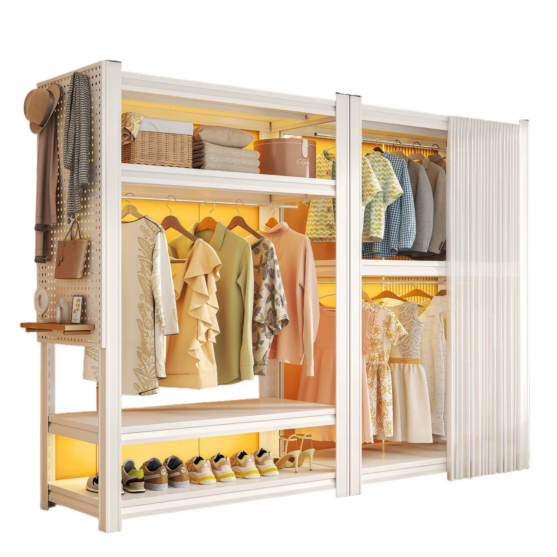 Wardrobe Closet Wardrobe Renter-friendly Shelving Unit Simple — closet organizer wholesale pick on ClosetCraft