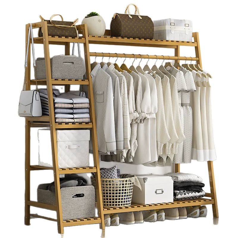 Wardrobe Garment Rack Shelf Rack Freestanding Simple — closet organizer wholesale pick on ClosetCraft