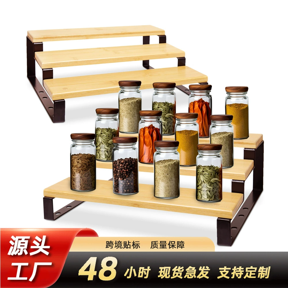 Storage Rack Spice Rack Multi-tier Desktop Bamboo — closet organizer wholesale pick on ClosetCraft